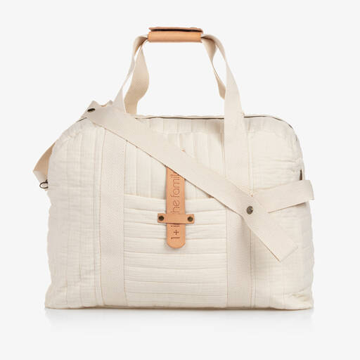 1 + in the family-Ivory Cotton Changing Bag (43cm) | Childrensalon