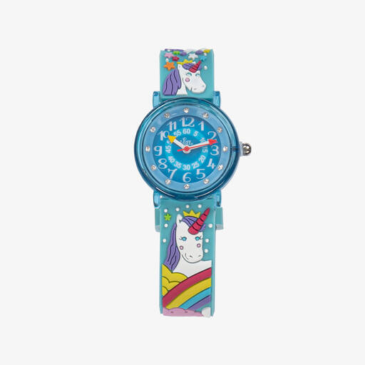 Baby Watch, Paris-Girls Blue Unicorn Watch  | Childrensalon