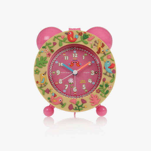 Baby Watch, Paris-Pink Bird Alarm Clock  | Childrensalon