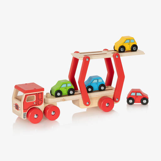 Bigjigs-Wooden Transporter Lorry (29cm) | Childrensalon