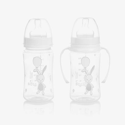 BOSS-Baby White Bottles (2 Pack) | Childrensalon
