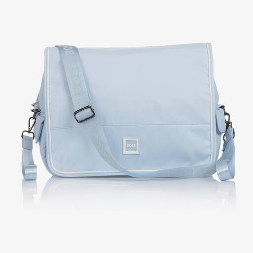 BOSS-Pale Blue Changing Bag (37cm) | Childrensalon