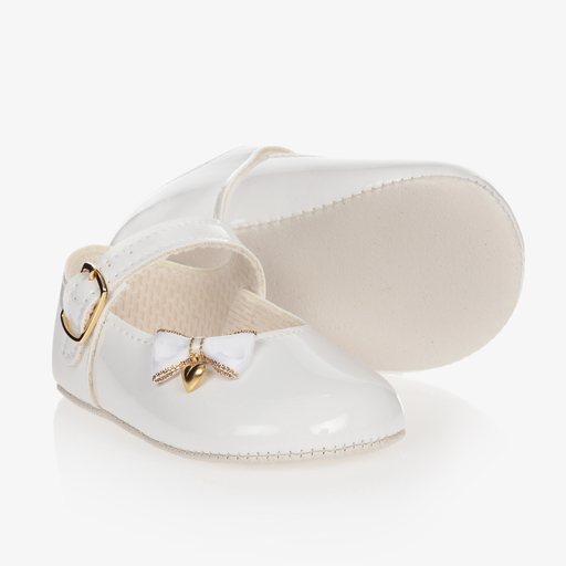 Early Days-White Patent Pre-Walker Shoes  | Childrensalon