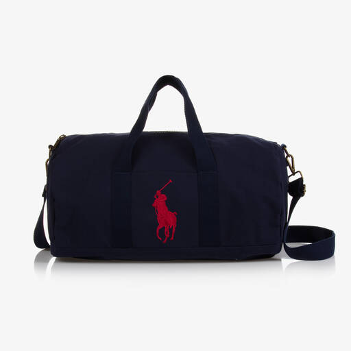 Ralph Lauren-Blue Canvas Sports Bag (49cm) | Childrensalon