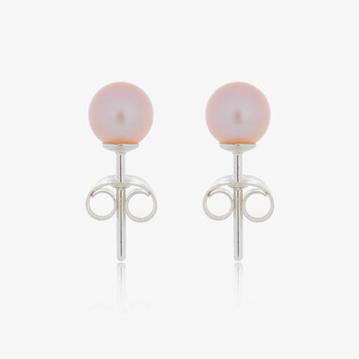 Raw Pearls-Girls Pink Pearl Earrings | Childrensalon