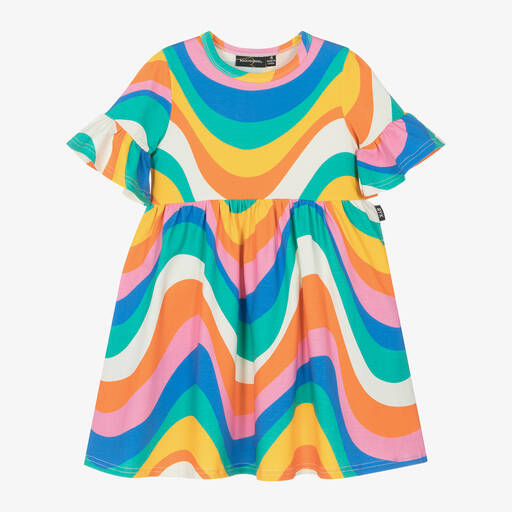 Rock Your Baby-Girls Cotton Rainbow Swirl Dress | Childrensalon