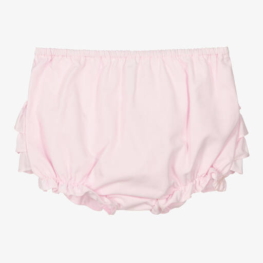 Sarah Louise-Baby Girls Pink Frilly Pants | Childrensalon