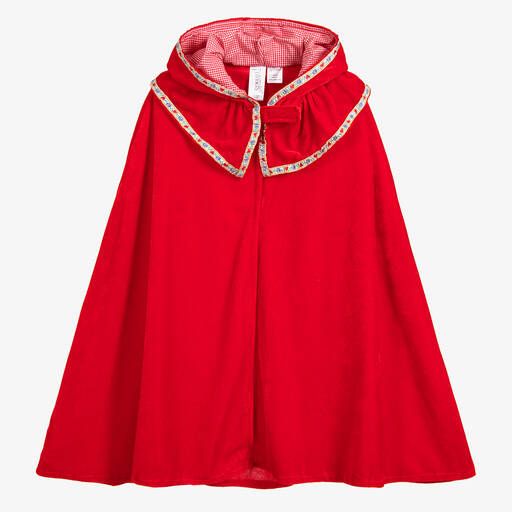 Souza-Red Riding Hood Velour Cape | Childrensalon